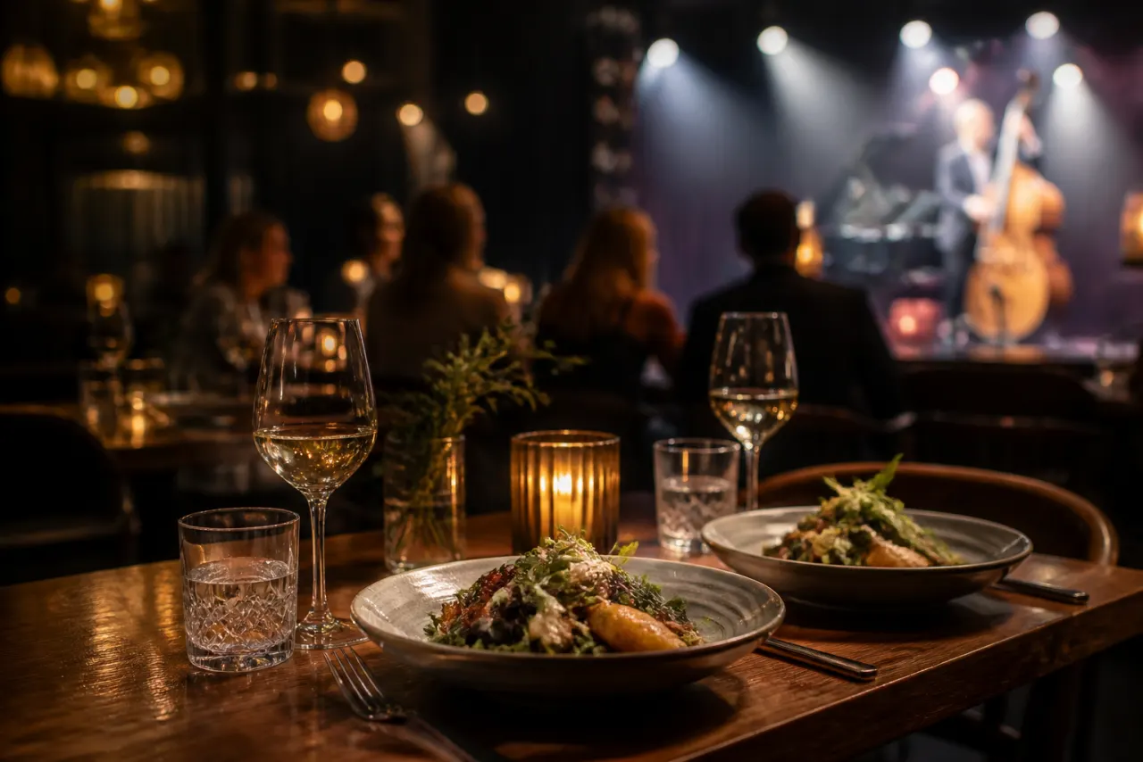Upplevelsepresent med kuvert och planering på ett bord